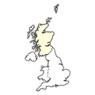 Map - United Kingdom, Scotland Sticker