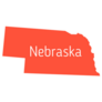 Map - United States Of America Nebraska Sticker