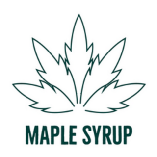 Maple Syrup Leaf Icon Illustration Sticker