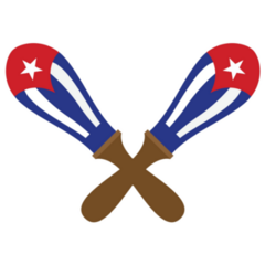 Maracas Cuba Sticker