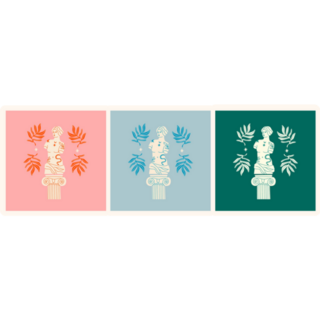 Marble Statues Greek Ancient Illustrations Sticker