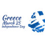 March 25, Happy Independence Day Greece Sticker