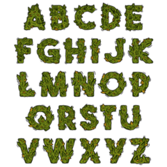 Marijuana Alphabet Sticker Sheet