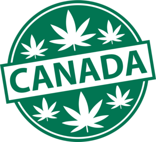 Marijuana Canada Badge Sticker