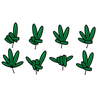 Marijuana Hands Sticker Sheet