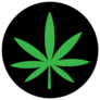 Marijuana Leaf Icon Sticker
