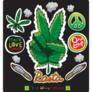 Marijuana Reggae Sticker Sheet