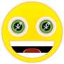 Marijuana Smiling Face Emoji Sticker