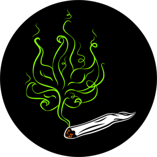 Marijuana Smoke Blunt Sticker