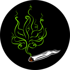 Marijuana Smoke Blunt Sticker