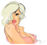 Marilyn Monroe Illustration Sticker