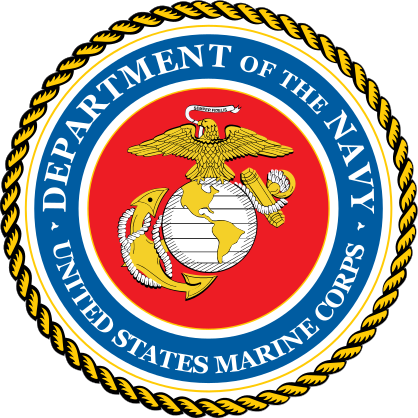 Marine Seal Department Of The Navy  Sticker