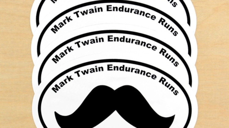 Mark Twain Endurance Runs Custom Oval Stickers