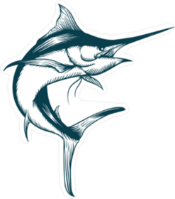 Marlin Fish Sticker