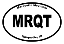 Marquette Mountain Oval Sticker