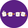 Marshmallow Cartoon Halloween Sticker