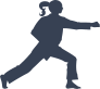 Martial Arts Karate Girl Sticker
