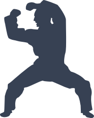 Martial Arts Karate Stance Sticker