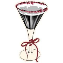 Martini Coquette Sticker