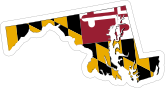 Maryland Flag State Sticker