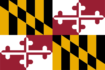 Maryland Md State Flag Sticker