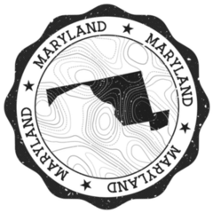 Maryland Outdoor Stamp Sticker