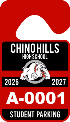 Mascot High School Hang Tag Parking Permit