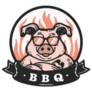 Mascot Of Bbq Pig Sticker