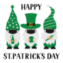 Masked St Patricks Day Gnomes Sticker