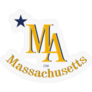 Massachusetts Inscription Founded 1788 Sticker