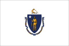 Massachusetts Ma State Flag Sticker