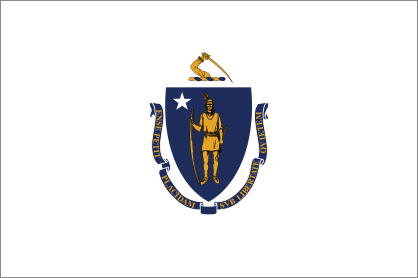 Massachusetts Ma State Flag Sticker