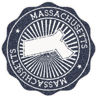 Massachusetts Stamp Travel Sticker