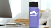 Massachusetts State Sticker on a Water Bottle (New) example