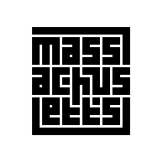 Massachusetts Text Logo Sticker