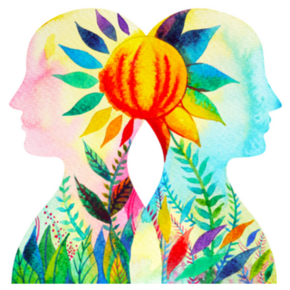 Mastermind Brain Chakra Power Floral Sticker 