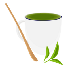 Matcha Green Tea Drink In Cup Sicker