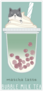 Matcha Latte Bubble Milk Tea Sticker