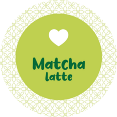 Matcha Latte, To Go Sticker