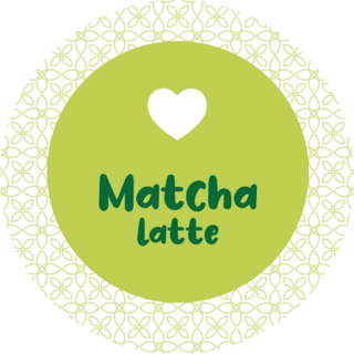 Matcha Latte, To Go Sticker
