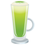 Matcha Latte With Froth Milk Sticker