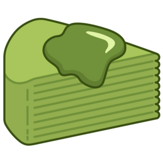 Matcha Mille Crepe Sticker