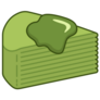 Matcha Mille Crepe Sticker