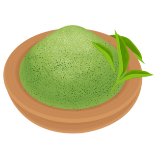 Matcha Powder Cartoon Sticker