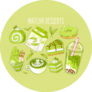 Matcha Tea Products Boba Tea Illustration Sticker