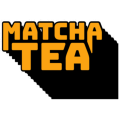 Matcha Tea Typography Sticker