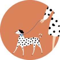 Matching Dalmatian Sticker