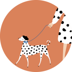 Matching Dalmatian Sticker