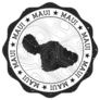 Maui Outdoor Stamp Round Sticker 