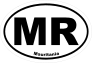 Mauritania Mr Oval Sticker